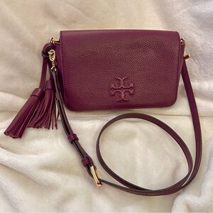 Tory Burch Burgundy Red Crossbody Bag